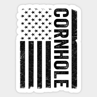 US American Flag Corn Hole Bean Bag Toss Player Cornhole Sticker